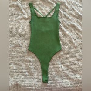 ASTR green cross cross bodysuit